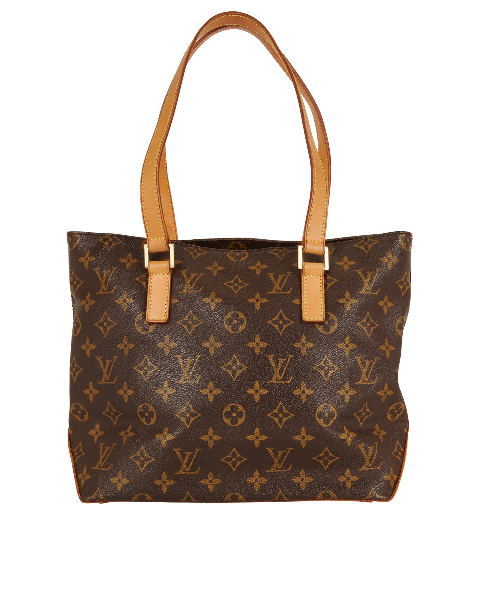 Cabas Piano Tote, &pound;850, Handbags, Brown, Coated Canvas, Back view